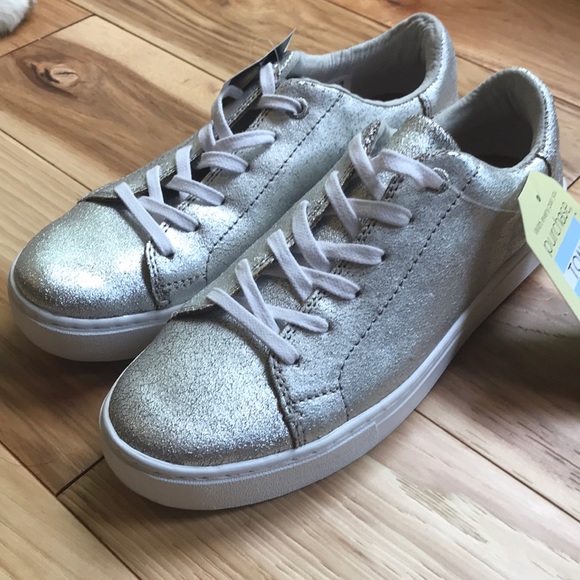 Toms Shoes - Brand New sparkly silver Toms